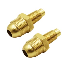 MENSI Gas Orifice Jets Connector Brass Hose Fitting 3/8" Flare x 1/8" MNPT Propane Nozzle for Freestanding Casting Cooking Stove Grill, Turkey Pot Cooker Set of 2