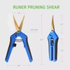 GROZY 6.5 Inch Gardening Scissors Hand Pruner Pruning Shear with