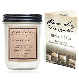1803 Candles - 14 oz. Jar Soy Candles - (Almond Vanilla)