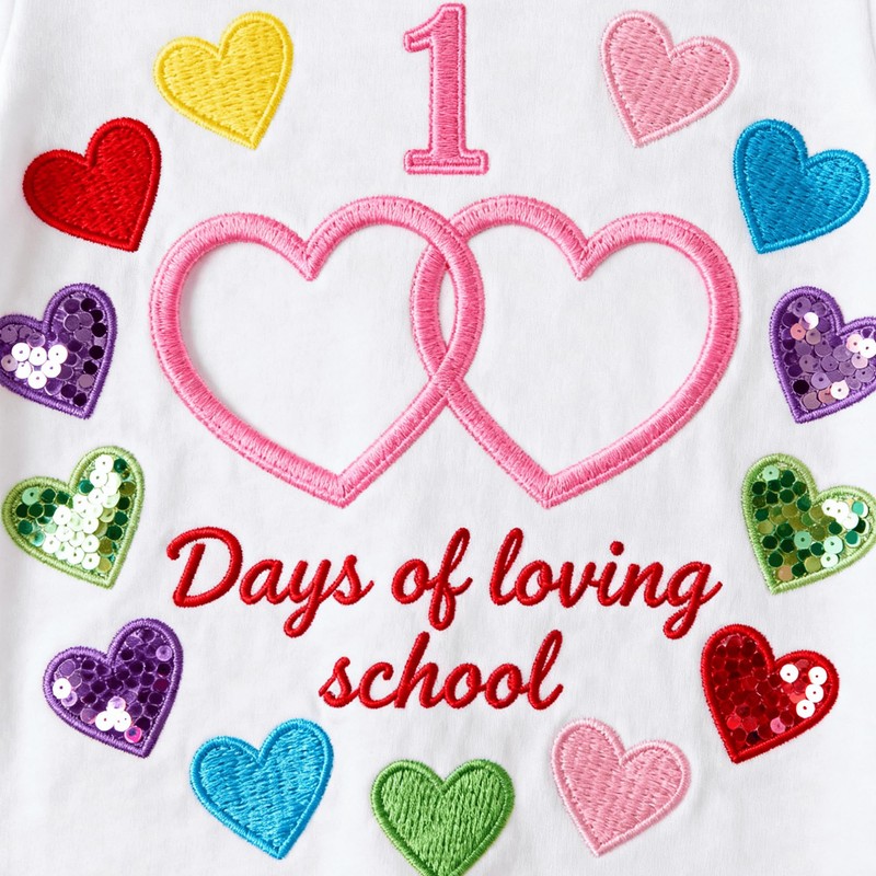 12 Pcs Red Heart Patch Iron On Decals for Clothes