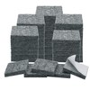 uxcell 50pcs Furniture Pads Square 1 1/2" Self-Stick Non-Slip Anti-Scratch