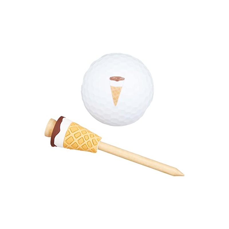 Hoxin Trading Golf Tee & Ball Cone Ice Cream Tee,