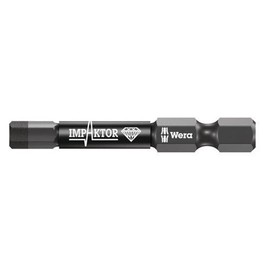 Wera - 5057644001 840/4 Diamond Coated Impaktor Screwdriver Bits for 4 mm Hexagon Socket Screws, Pack of 5