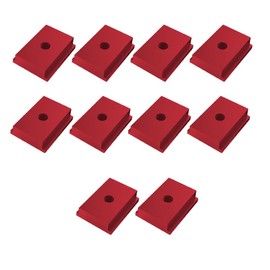 M6 T-Rail Sliding Nuts, T-slot Nuts Socket T-slot Nut Made of Aluminium Alloy, Woodworking Tools (Pack of 10, Red)