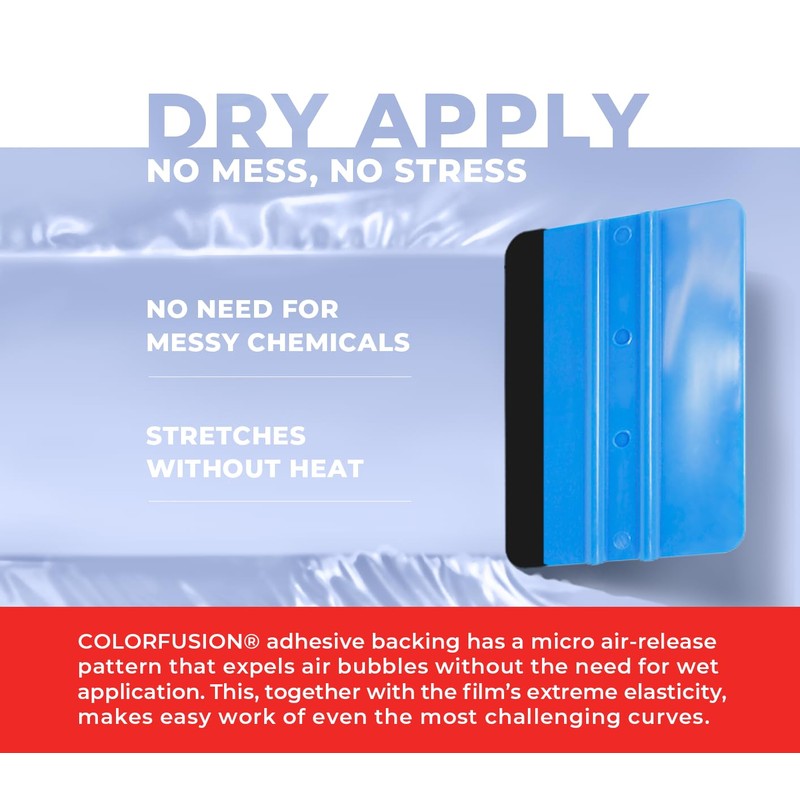 ColorFusion PPF by VViViD, Gloss Ice Blue Dry Apply PPF