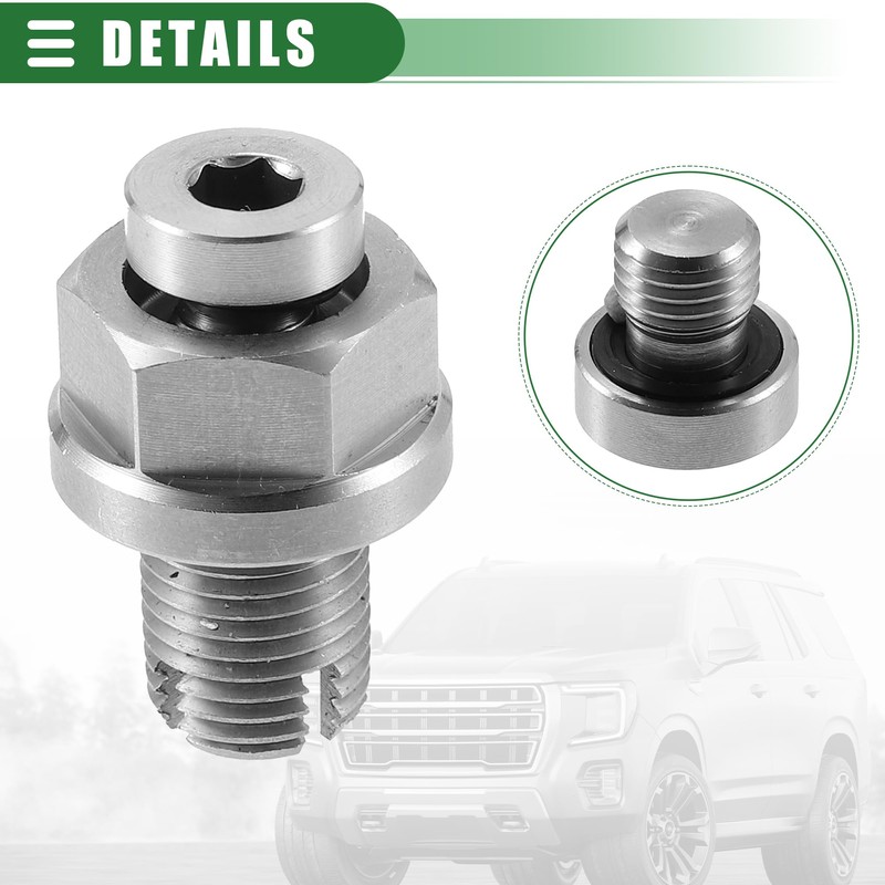 QUARKZMAN Oil Drain Plug Set Oversize Piggyback Oil Pan Self-Tapping