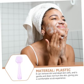 OHPHCALL 6pcs Facial Nail Brush Exfoliator Scrubber Soft Bristles for Face Nail Cleaning Makeup Remover Gentle Face Scrubbers for Blackheads Pores