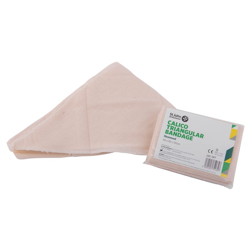 St John Ambulance F11600 Reusable Calico Triangular Bandage - 92