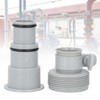 Pool Pump Hose Adapter Set, 2.25 Inch Internal Diameter, PVC