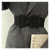 Oyccen Bow Knot Stretch Wide Belt for Women Elastic Dress