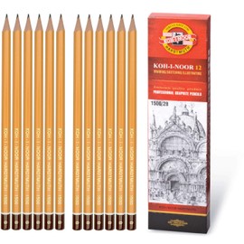 Koh-i-noor 12 Professional Graphite Pencils. 1500/2B