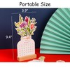 2026 Creative Flower Desk Calendar, Vase Shaped New Year Monthly