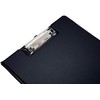 Morgan A4 Black Foldover Clipboard Solid Hardback PVC Cover With