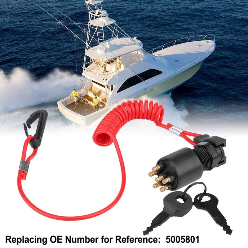 500580 - Ignition Lock Boat Waterproof Ignition Key Switch &