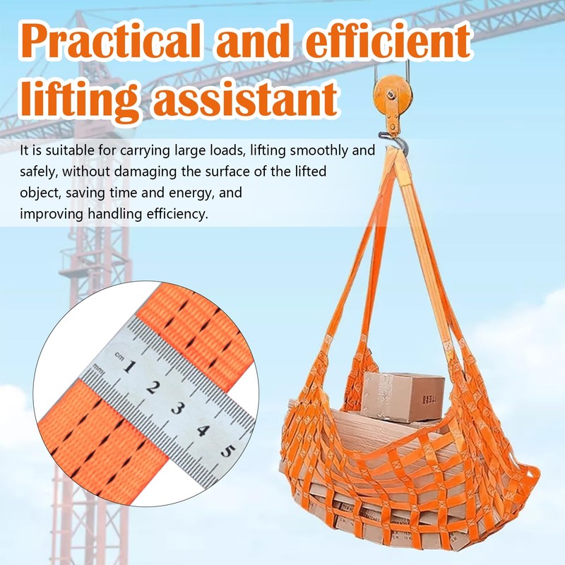 Ysislybin Lifting Net, 1 x 1m Cargo Hanging Net 300kg