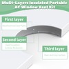 Memrita Portable Air Conditioner Window Vent Kit with Insulation Foam