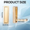 BOXOB 2 Pcs Foldable Gold Wall Hooks, Heavy Duty Brushed