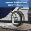 GADFISH Stainless Steel Spare Tire Carrier, Upgrade Spare Tire Mount