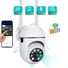 Outdoor Security Camera 2K 360 Degree Motion Detection Intelligent Alarm