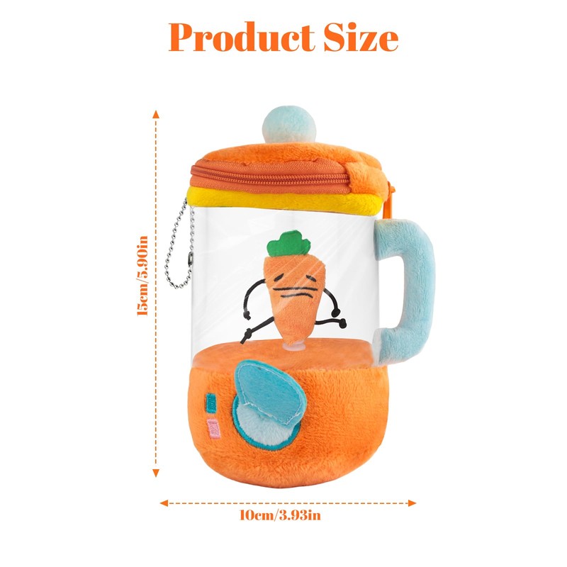 Carrot Toy Blender - Fun Decompression Cute Plushies, Drawstring Pull,