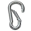 Boxcute 4x40mm Zinc Plated Steel Carabiner Snap Hook (Pack of