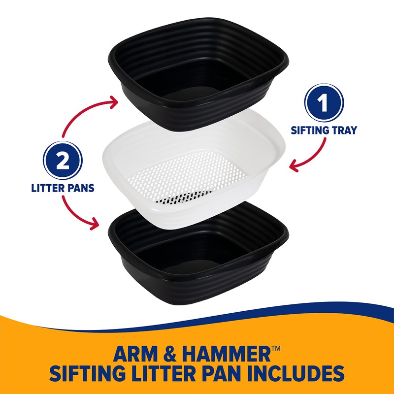 Arm & Hammer Large Sifting Litter Box Scoop Free Cat