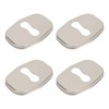 4PCS Door Lock Striker Cover Stainless Steel Strong Protection Replacement