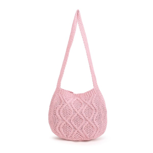 ENBEI Handmade Crochet Bag–Boho Chic Shoulder Bag, Aesthetic Kinted Bag,Cute