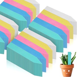 Geetery 2000 Pcs Plastic Plant Labels 4'' Garden Plant Markers Nursery Name Plant Tags Waterproof Pot Plant Label Stakes Planting Sticks for Seeds Summer Outdoor Indoor Garden Flowers (Mix Color)