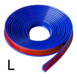 Rubber Edge Corner Trim, Self Adhesive L Shaped Edge Trim, Small Size Peel and Stick Edge Trim for Tile, Wall and Furniture Edges, Blue Color, 10Ft