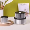 XYQXYQ 3-Piece Ceramic Bowl Set with Lids - Versatile Kitchen