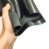 Piel de charol negro auténtico (negro, 30 x 60 cm)