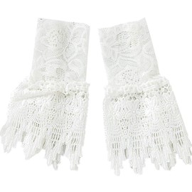YAKEFJ Floral Layered Lace Cuff Stretch Bracelet 1 pair