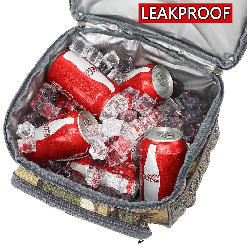 FlowFly Double Layer Cooler Insulated Lunch Bag Adult Lunch Box
