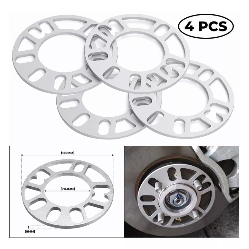 Sagaiot Separador Rin 8mm 4/5x100x108x110x112x114.3x120 Univers 4pz