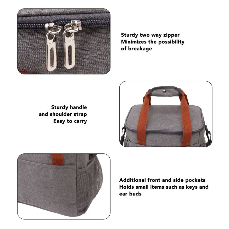 Large Lunch Bag Thickening Waterproof Heat Insulation Leakproof Freezable Cooler