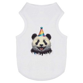 'Happy Party Panda' Pet Dog/Cat T-Shirt (PT00135146)