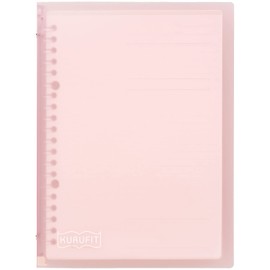 Maruman F091-38 Carpeta de hojas sueltas, A5, Culfit 20 agujeros, rosa claro