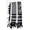 Premium Star Pattern Shemagh Head Neck Scarf - Black/Grey