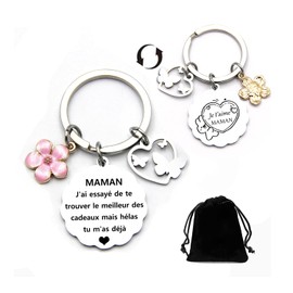 GUOYU Geschenk zum Muttertag, Geschenk für Mama, Geschenk für Mama, origineller Schlüsselanhänger für Mama, Geschenkidee für Mama, Muttergeschenk, Geschenk für junge Mutter, Weihnachtsgeschenk,