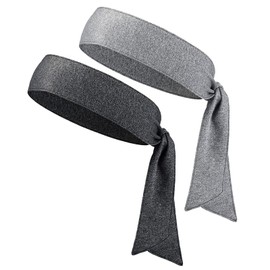 NiceYnn 2 Stück Kopfbänder Stirnband, Uni, elastisches Bandana, verstellbar, Sport, Raffhalter, Schweißband, rutschfest, Yoga, Ninja, Karate, Haarband, Kopfband, Schal, Wickelarmband für Laufen