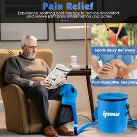Cold Therapy Machine Ice Machine for Knee After Surgery, Ice Therapy for ACL Surgery Recovery Machine, Ideal for Sport Injuries, Knee Pains, Strain & Stiffness, Sprain Swelling