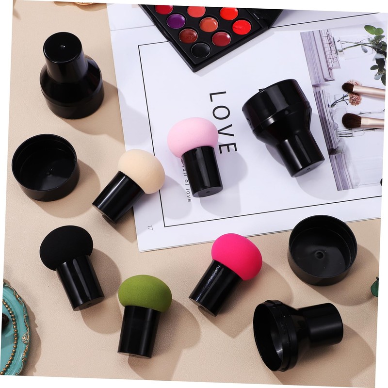 TOVINANNA 6pcs Makeup Sponge Round Powder Puff Blending Sponge Tool