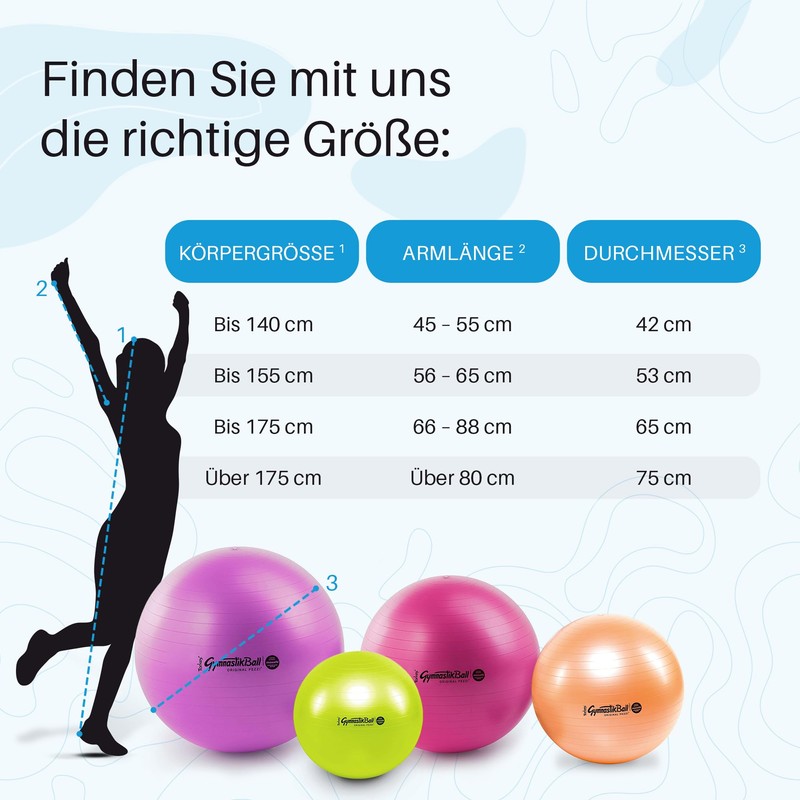 PEZZI - Original Pezziball Maxafe 75 cm Gymnastics Ball with
