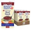 Kitchen Basics Unsalted Beef Stock, 32 oz (Pack of 12)