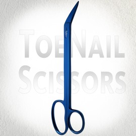 Long Handled Toenail Clippers for Thick Nails, 7.5" Angled Tip Long Handled Nail Scissors for Toenails, Heavy Duty Long Handled Toenail Scissors for Thick Nails, Podiatry Tools for Elderly, Back Pain