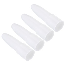PATIKIL Flashlight Diffuser Caps, 4 Pcs PC Plastic Wear-Resistant Flashlight Signal Wand, White