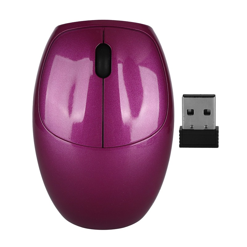 2.4G Wireless Mouse Symmetric with USB Receiver for Desktop Computers