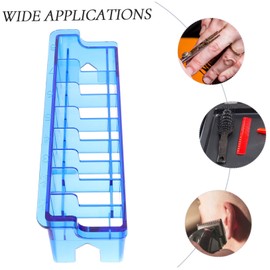 Healeved Clipper Guard Holder Organizer for Hair Clippers Storage Box for Hair Salon Comb and Clipper Guard Storage Design for Easy Access