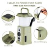 Multifunctional Camping Light LED Campsite Lantern AM/FM/WB/NOAA Weather Radio Portable